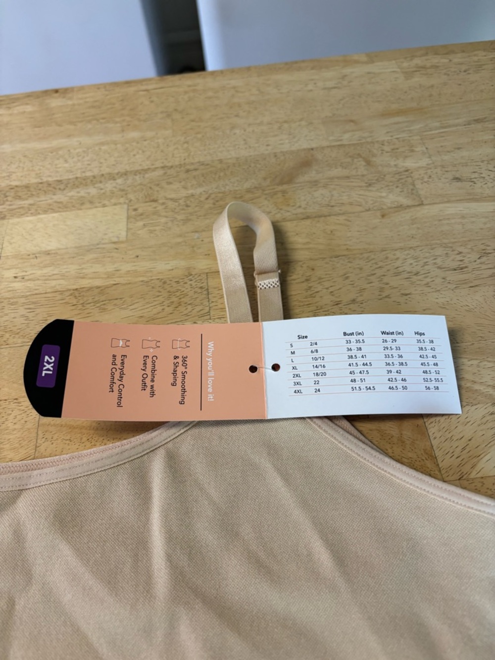 Shapermint Nude Seamless Slimming Cami with Adjustable Straps - Picture 2 of 3